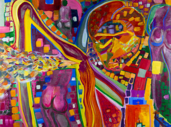 Auwa Bum Art on canvas